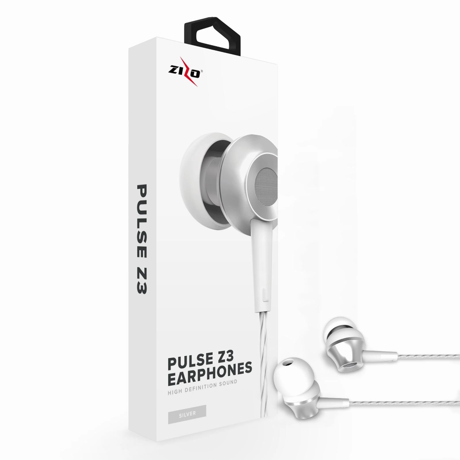 ZizoAmp Pulse Z3 In Ear Headphones with Dynamic Amp Sound Earphones Earbuds true wireless earbuds, over ear earbuds