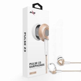 ZizoAmp Pulse Z3 In Ear Headphones with Dynamic Amp Sound Earphones Earbuds bass headphones, foldable headphones